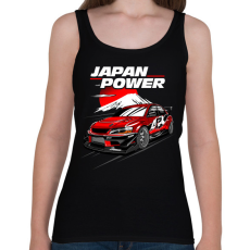 PRINTFASHION Japan Power Racing - Női atléta - Fekete