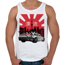 PRINTFASHION Japán sportkocsi - Férfi atléta - Fehér atléta, trikó