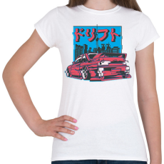 PRINTFASHION Japán sportkocsi - Női póló - Fehér