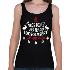 PRINTFASHION Jár egy puszi - Női atléta - Fekete női trikó