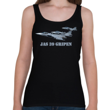 PRINTFASHION Jas-39 gripen - Női atléta - Fekete női trikó