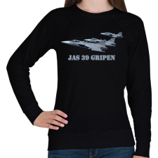 PRINTFASHION Jas-39 gripen - Női pulóver - Fekete női pulóver, kardigán