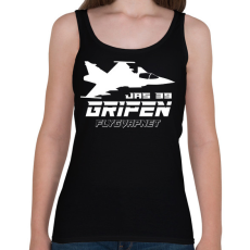 PRINTFASHION JAS 39 gripen repülő - Női atléta - Fekete