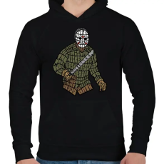 PRINTFASHION Jason - Férfi kapucnis pulóver - Fekete