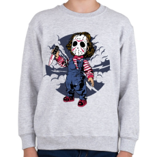 PRINTFASHION Jason Kid - Gyerek pulóver - Sport szürke