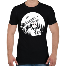 PRINTFASHION Jason Machete - Férfi póló - Fekete