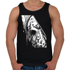 PRINTFASHION Jason Voorhees 3 - Férfi atléta - Fekete