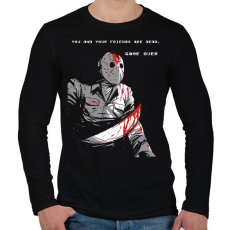 PRINTFASHION Jason Voorhees - Férfi hosszú ujjú póló - Fekete