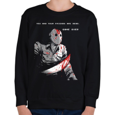 PRINTFASHION Jason Voorhees - Gyerek pulóver - Fekete gyerek pulóver, kardigán