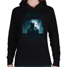 PRINTFASHION Jason Voorhees kék - Női kapucnis pulóver - Fekete női pulóver, kardigán