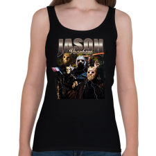 PRINTFASHION Jason Voorhees - Női atléta - Fekete női trikó