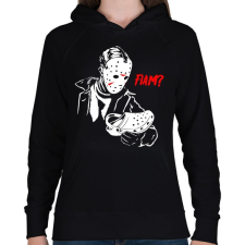 PRINTFASHION Jason Voorhees - Női kapucnis pulóver - Fekete női pulóver, kardigán