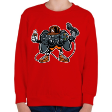 PRINTFASHION Játszunk?  - Gyerek pulóver - Piros gyerek pulóver, kardigán