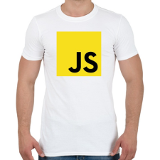 PRINTFASHION JavaScript - Férfi póló - Fehér férfi póló