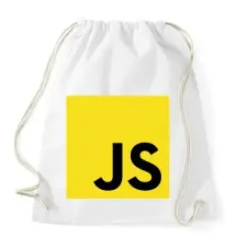 PRINTFASHION JavaScript - Sportzsák, Tornazsák - Fehér tornazsák