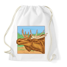 PRINTFASHION Jávorszarvas - Sportzsák, Tornazsák - Fehér tornazsák