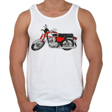 PRINTFASHION Jawa 350 - Férfi atléta - Fehér