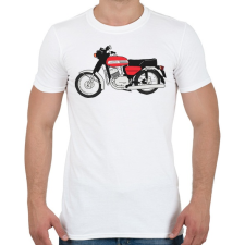 PRINTFASHION Jawa 350 - Férfi póló - Fehér férfi póló