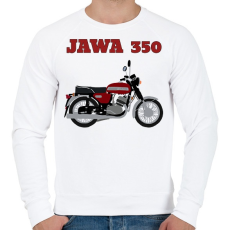 PRINTFASHION Jawa 350 - Férfi pulóver - Fehér