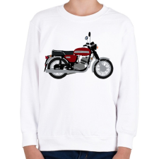 PRINTFASHION Jawa 350 - Gyerek pulóver - Fehér gyerek pulóver, kardigán