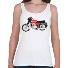 PRINTFASHION Jawa 350 - Női atléta - Fehér