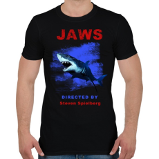 PRINTFASHION JAWS - Férfi póló - Fekete