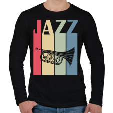 PRINTFASHION Jazz music - Férfi hosszú ujjú póló - Fekete férfi póló