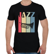 PRINTFASHION Jazz music - Férfi póló - Fekete férfi póló