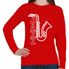 PRINTFASHION Jazz - Női pulóver - Piros