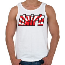 PRINTFASHION JDM Drift - Férfi atléta - Fehér atléta, trikó