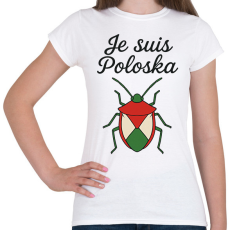 PRINTFASHION Je suis poloska - Női póló - Fehér