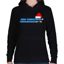 PRINTFASHION JEDI CHRISTMAS - Női kapucnis pulóver - Fekete női pulóver, kardigán