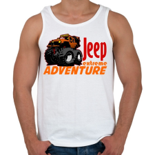 PRINTFASHION jeep extreme1 - Férfi atléta - Fehér atléta, trikó