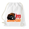 PRINTFASHION jeep extreme1 - Sportzsák, Tornazsák - Fehér