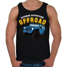 PRINTFASHION Jeep - Férfi atléta - Fekete atléta, trikó