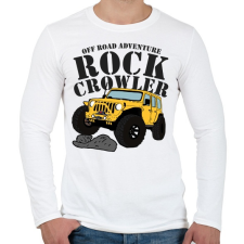 PRINTFASHION Jeep - Férfi hosszú ujjú póló - Fehér férfi póló