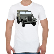 PRINTFASHION Jeep - Férfi póló - Fehér