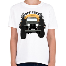 PRINTFASHION Jeep - Gyerek póló - Fehér gyerek póló