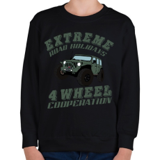 PRINTFASHION jeep - Gyerek pulóver - Fekete