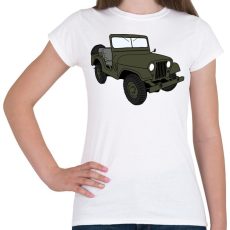 PRINTFASHION Jeep - Női póló - Fehér