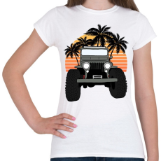 PRINTFASHION Jeep - Női póló - Fehér
