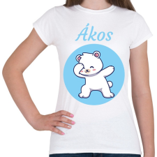 PRINTFASHION Jegesmaci névvel - Női póló - Fehér női póló