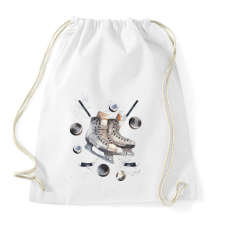 PRINTFASHION Jéghoki - Sportzsák, Tornazsák - Fehér tornazsák