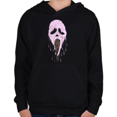 PRINTFASHION Jégsikoly - Gyerek kapucnis pulóver - Fekete