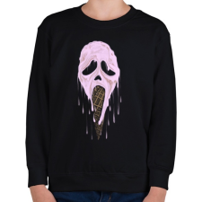 PRINTFASHION Jégsikoly - Gyerek pulóver - Fekete gyerek pulóver, kardigán