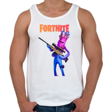 PRINTFASHION Jellie Fortnite - Férfi atléta - Fehér atléta, trikó