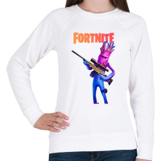 PRINTFASHION Jellie Fortnite - Női pulóver - Fehér