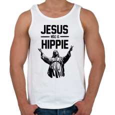 PRINTFASHION Jesus was - Férfi atléta - Fehér