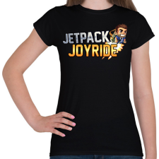 PRINTFASHION Jetpack Joyride - Női póló - Fekete női póló