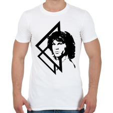 PRINTFASHION Jim Morrison - Férfi póló - Fehér férfi póló